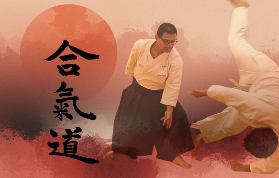 Entrenamiento de aikido en el dojo México Asia, armonía mente cuerpo, a partir del principio del Aiki
