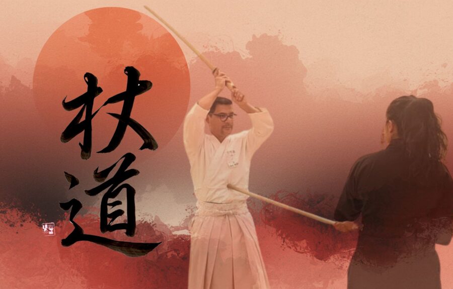 Entrenamiento de Jōdo en el dojo México Asia, control y enfoque mental, a partir del arte samurái del bastón corto y el bokken